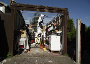 Asbestos removal site preparation